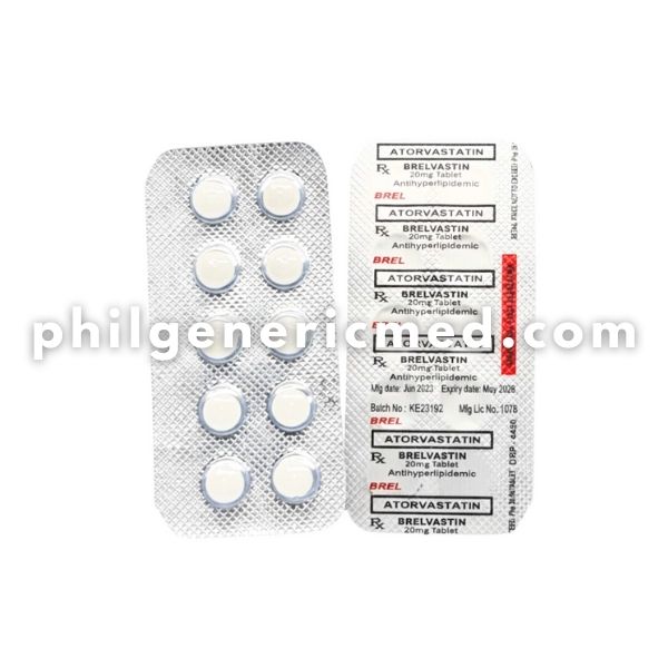 Atorvastatin BRELVASTIN 20mg Tablet 100's - Image 3