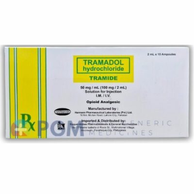 Tramadol Hydrochloride 50mg/ml(100mg/2ml)/ampules (TRAMIDE)