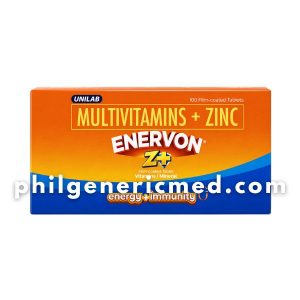 Multivitamins + Zinc ENERVON Film-Coated Tablet 100's