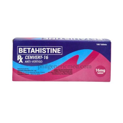 Betahistine  Dihydrochloride 16mg Tablet 100's