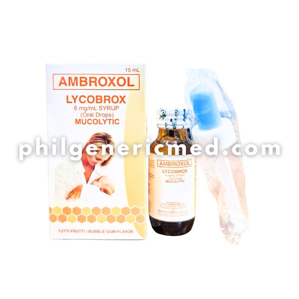 Ambroxol LYCOBROX 6mg/mL Syrup 15ml - Image 2