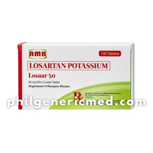 Losartan Potassium LOSAAR 50 50mg Tablet 100's