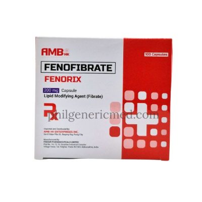 Fenofibrate FENORIX 200mg Capsule 100's (AMB)