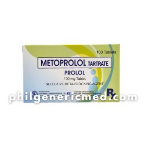 Metoprolol Tartrate PROLOL 100mg Tablet 100's