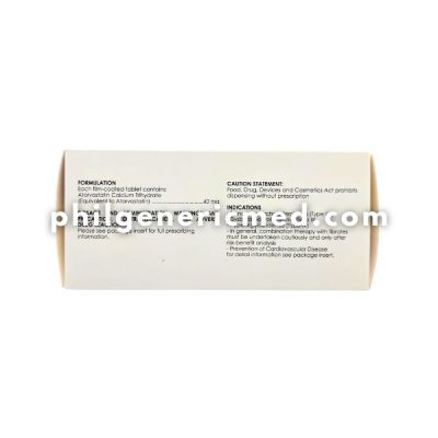 Atorvastatin LESTOR 40mg Film-Coated Tablet 100's - Image 2