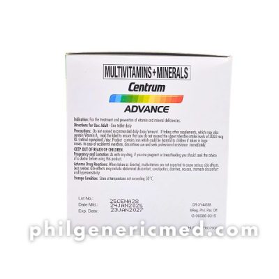 Multivitamins + Minerals Tablet  CENTRUM ADVANCE 100's - Image 4