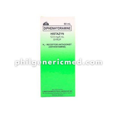Diphenhydramine HISTAZYN 12.5mg/5ml/60ml Syrup 6OmL - Image 3