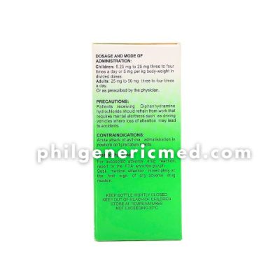 Diphenhydramine HISTAZYN 12.5mg/5ml/60ml Syrup 6OmL - Image 5