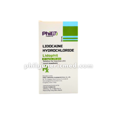 Lidocaine Hydrochloride 2% LIDOPHIL 20mg/ml Vial 50ml (PHILRX)