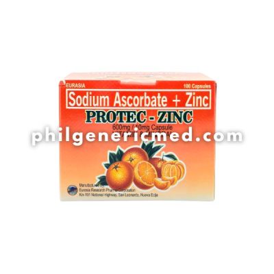 Sodium Ascorbate + Zinc 600mg/10mg Capsule (PROTEC-ZINC)