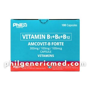 Vitamin B1+B6+B12 AMCOVIT-B FORTE 300mg/100mg/100mcg Capsule 100's