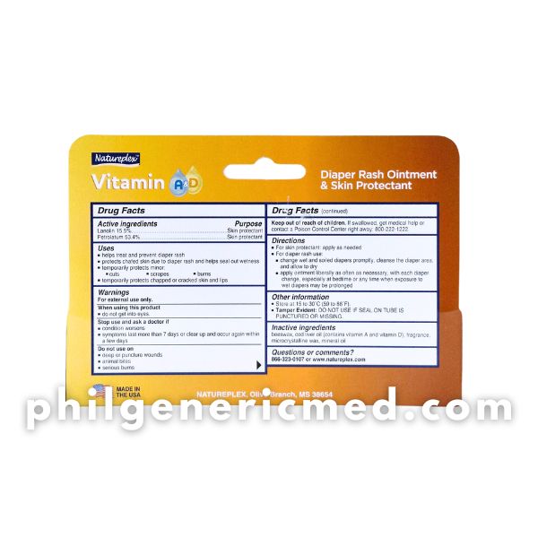 NATUREPLEX Vitamin A&D Ointment 1.5oz (42.5g) - Image 3