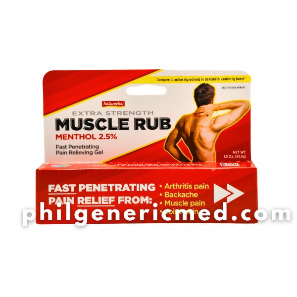 NATUREPLEX Extra Strength Muscle Rub Menthol 2.5% 1.5 Oz (42.5 g) 1's
