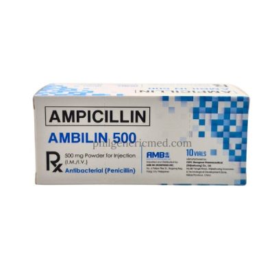 Ampicillin 500mg Powder for Injection (I.M/I.V.) 10's - Image 3
