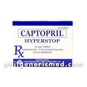 Captopril HYPERSTOP 25mg Tablet 100's