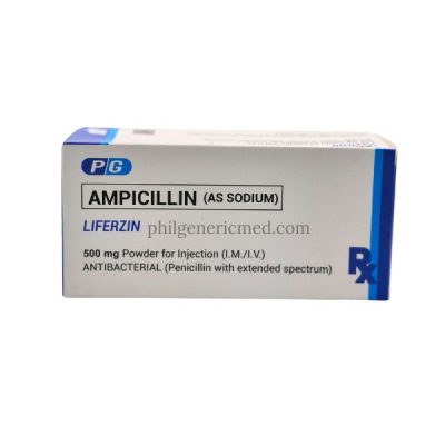 Ampicillin 500mg Powder for Injection (I.M/I.V.) 10's