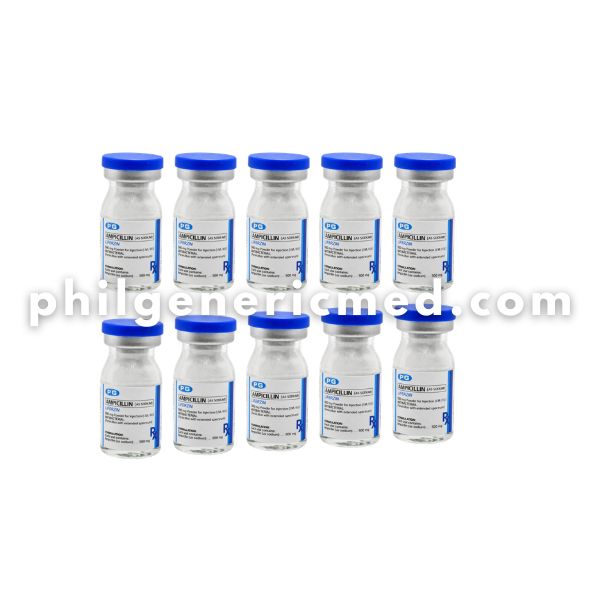 Ampicillin (as Sodium) LIFERZIN 500 mg Powder for Injection (I.M./I.V.) 10's - Image 2