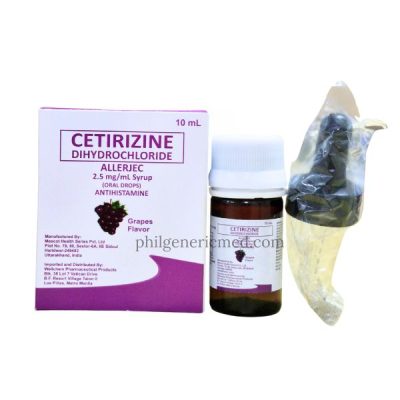 Cetirizine Dihydrochloride 2.5mg / 5mL Syrup (Drops) 10ml Grape Flavor - Image 2