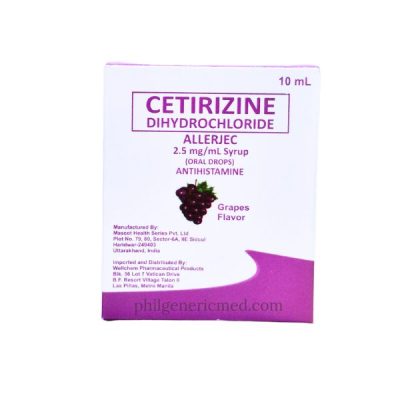 Cetirizine Dihydrochloride 2.5mg / 5mL Syrup (Drops) 10ml Grape Flavor