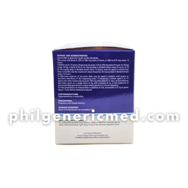 Amoxicillin AMMOCIL (as Trihydrate) 500mg Capsule 100's - Image 3