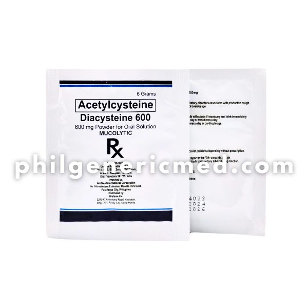 Acetylcysteine DIACYSTEINE 600 600mg Powder 10's - Image 2