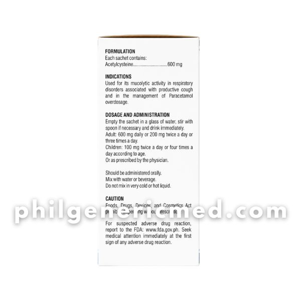 Acetylcysteine DIACYSTEINE 600 600mg Powder 10's - Image 3