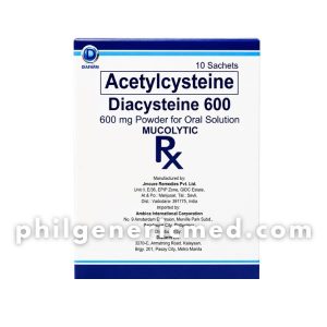 Acetylcysteine DIACYSTEINE 600 600mg Powder 10's