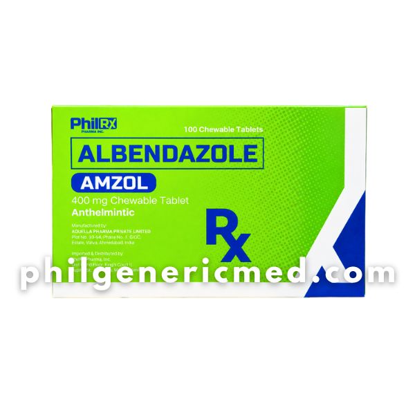 Albendazole AMZOL 400mg Chewable Tablet 100's