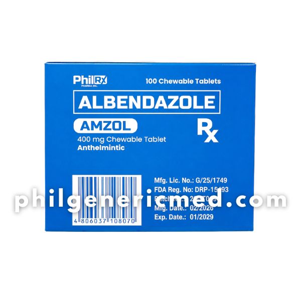Albendazole AMZOL 400mg Chewable Tablet 100's - Image 4