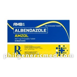 Albendazole AMZOL 400mg Chewable Tablet 100's