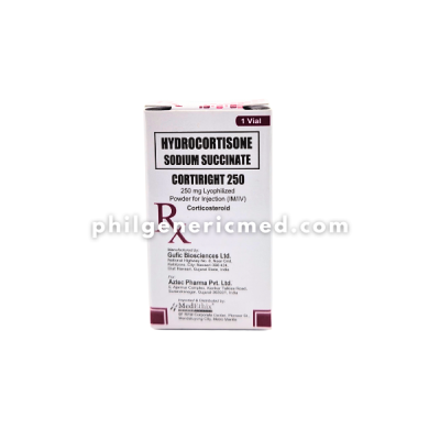 Hydrocortisone Sodium Succinate CORTIRIGHT 250mg Vial 1s - Image 2