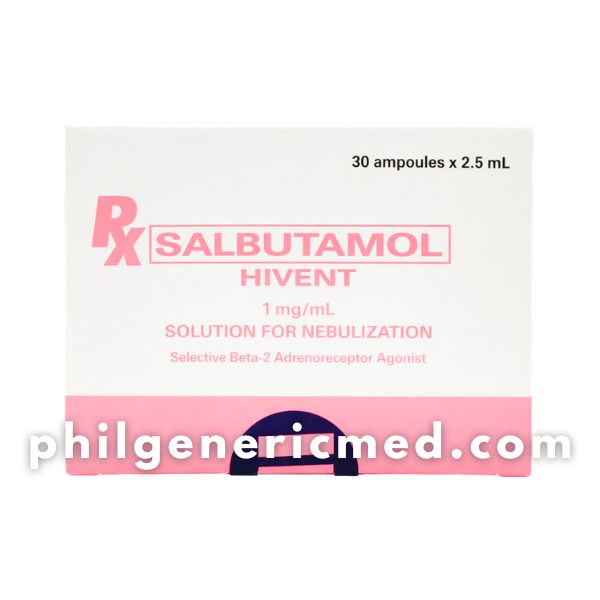 Salbutamol HIVENT 1mg/ml Ampoule 2.5ml (Euro-Med) 30's
