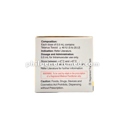 Tetanus Toxoid Adsorbed (ABHAY-TOX) 40IU/0.5 mL Vaccine 10's - Image 3