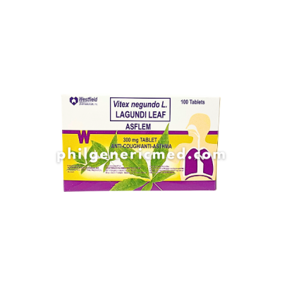 Vitex Negundo L. Lagundi Leaf ASFLEM 300mg Tablet 100's