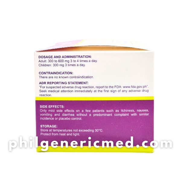 Vitex Negundo L. Lagundi Leaf ASFLEM 600mg Tablet 100's - Image 5