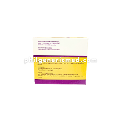 Vitex Negundo L. Lagundi Leaf ASFLEM 300mg Tablet 100's - Image 3