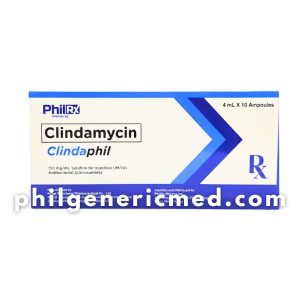 Clindamycin CLINDAPHIL 150mg/mL Solution for Injection (IM/IV) 4mL X Ampoules 10's