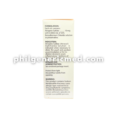Atropine Sulfate ATROSOL 10mg/mL Eye drops 10mL - Image 3