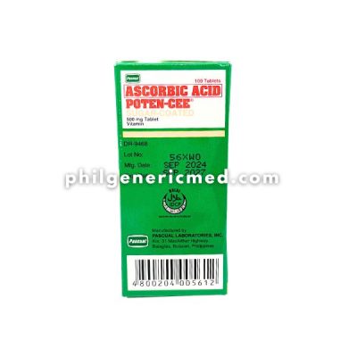 Ascorbic Acid POTEN-CEE Sugar-Coated 500mg Tablets 100's - Image 3