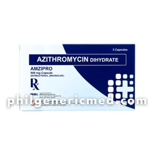 Azithromycin Dihydrate AMZIPRO 500mg Capsule 3's
