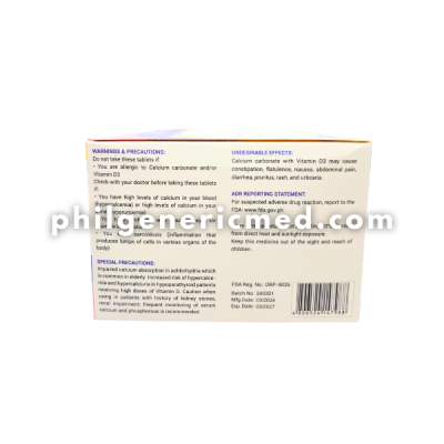 Calcium + Cholecalciferol AMBICAL-PLUS 500mg / 200IU Tablet 100's - Image 4
