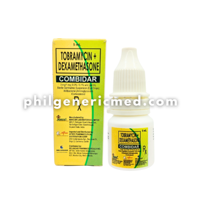 Tobramycin + Dexamethasone COMBIDAR 3mg/1mg Eye Drops 5mL - Image 4