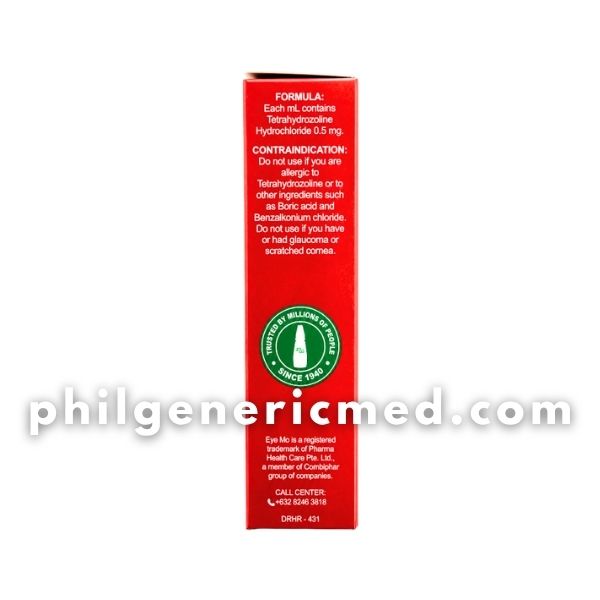 Tetrahydrozoline HCI EYE MO Red Eye Drops 7.5mL 1's - Image 3