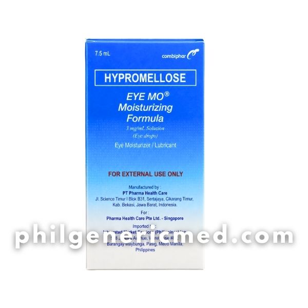 Hypromellose EYE MO Moisturizing Formula Blue Eye drops 7.5 mL - Image 3