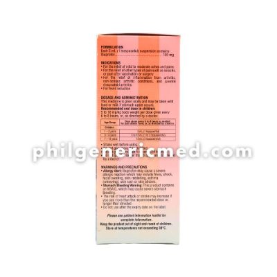 Ibuprofen DOLAN FP 100mg / 5 mL Syrup 60mL - Image 3