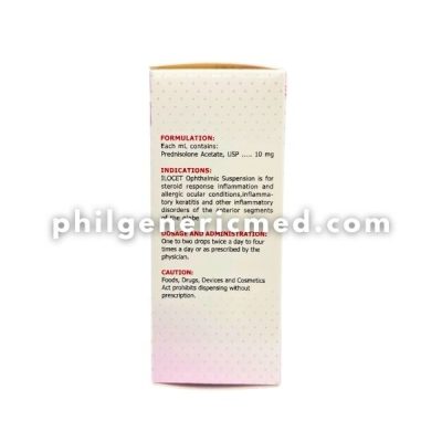 Prednisolone Acetate ILOCET Eye Drops 5mL - Image 2