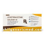 Levetiracetam GOLEVET IV 100mg/mL (500mg/5mL) Vials 10's