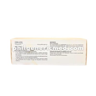 Levetiracetam GOLEVET IV 100mg/mL (500mg/5mL) Concentrated Solution for Injection (IV Infusion) ANTIEPILEPTIC 10 Vials - Image 4