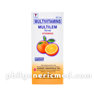 Multivitamins MULTILEM Syrup Vitamins Orange Flavor 60mL