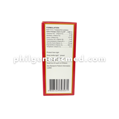 Multivitamins RIZVIT Syrup Vitamins 60mL - Image 3
